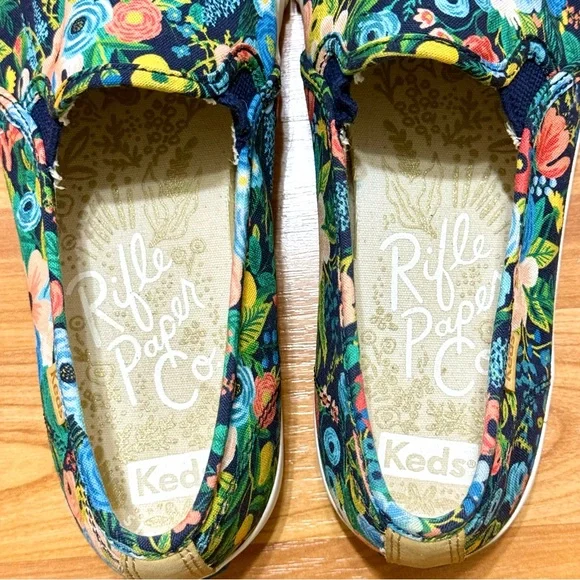 Keds Women's 8W Vibrant Floral Garden Slip-On Sneakers Shoes Sanitized Excellent - Picture 9 of 11